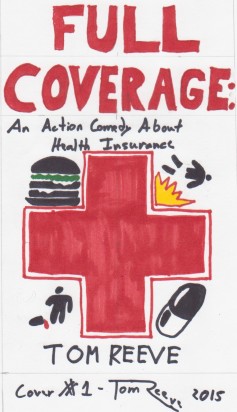 2015-10-31: My first of three hand drawn concept covers that I used for my first beta test. The First Aid cross and cheeseburger wound up coming back.